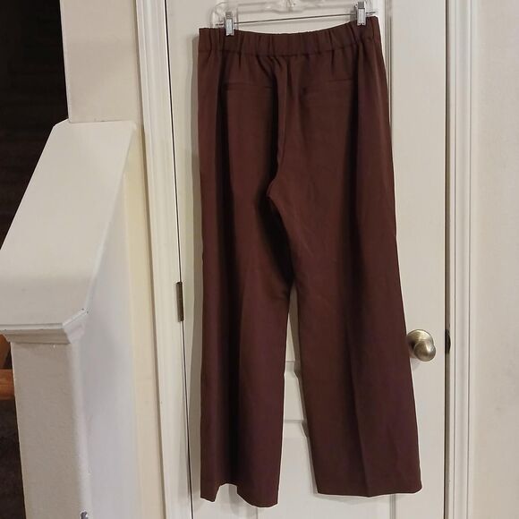 BNWT Nic + Zoe Redwood Wide Leg Pleated Dress Pants Size 8 Office - Picture 6 of 6